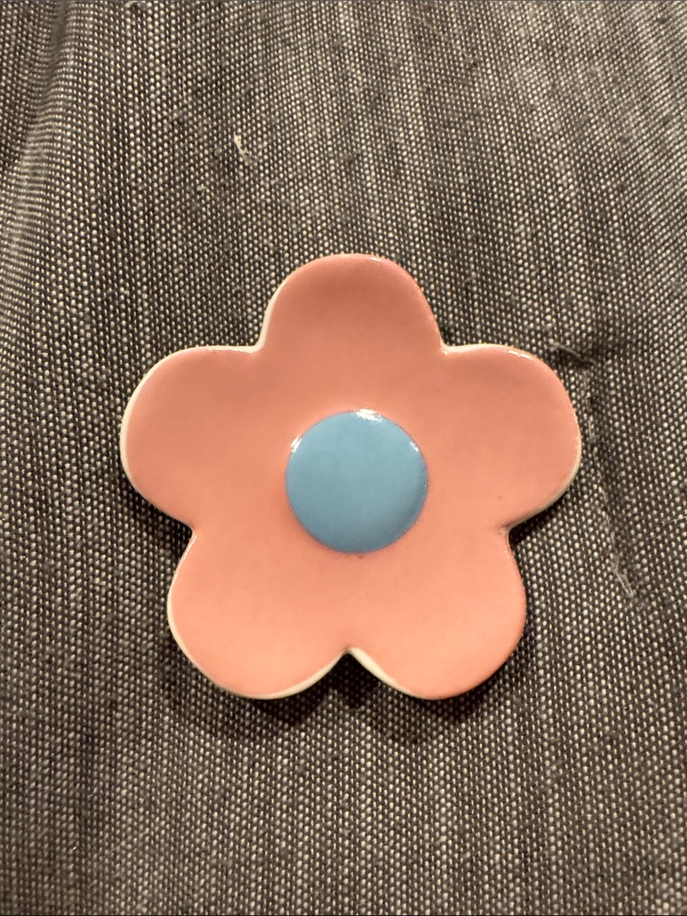 Pink Flower Ceramic Ring Dish